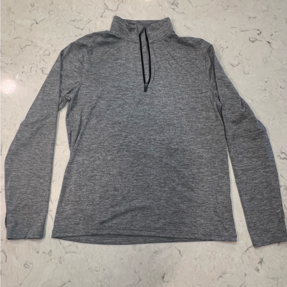 Banana Republic Men's Heather‎ Gray Zip-Up Sweater